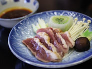 合鴨しゃぶしゃぶ 野菜 ピリ辛コチュジャン