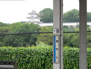 明石駅からすぐ北にある明石城