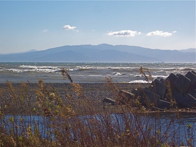 富士川河川敷